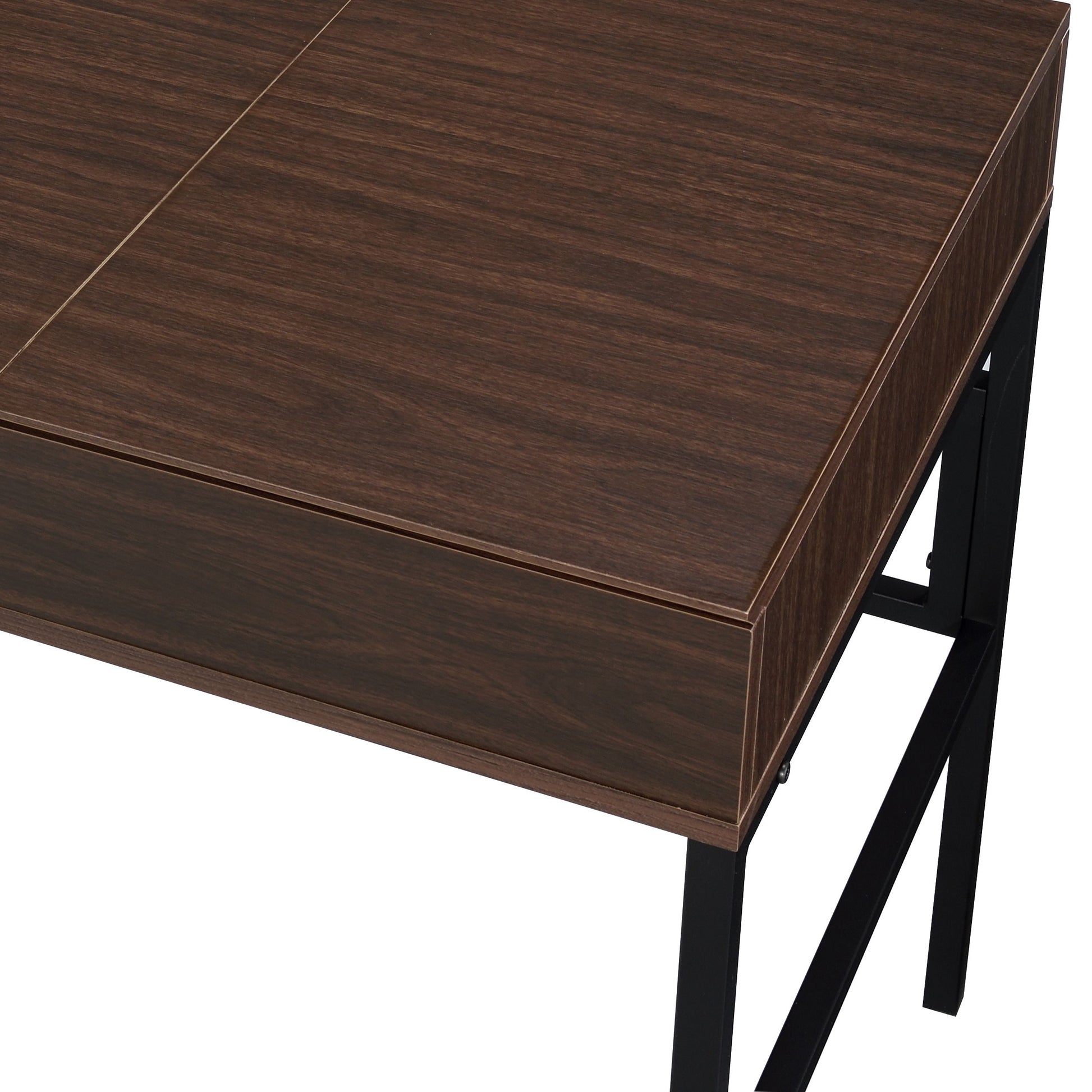 Oak Writing Desk with Storage Drawer - Office Desk