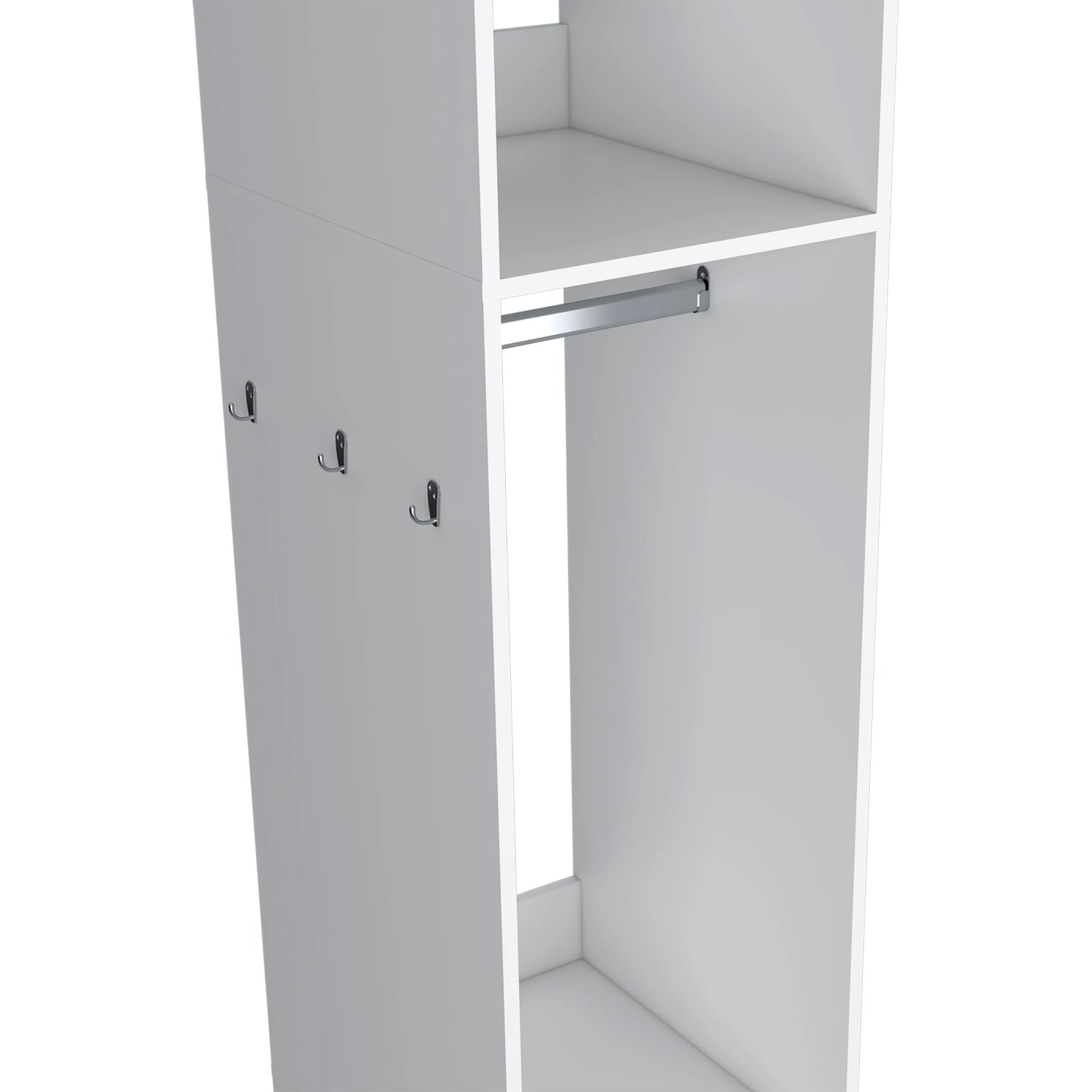 63" White Melamine Dresser - Bedroom Storage