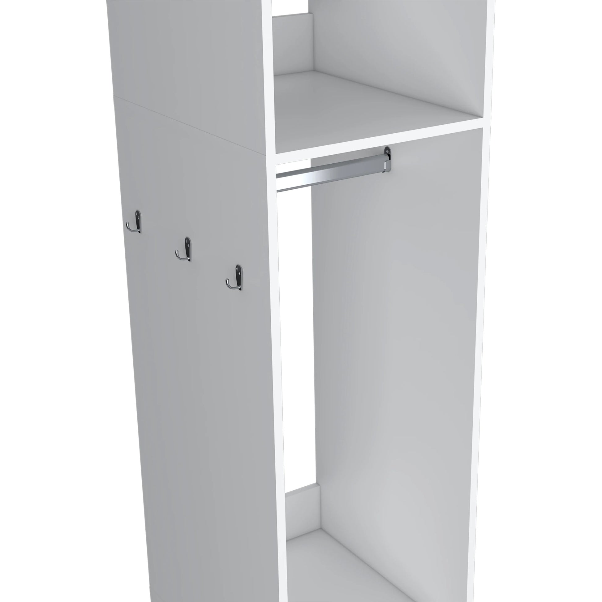 63" White Melamine Dresser - Bedroom Storage