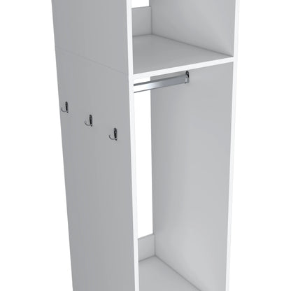 63" White Melamine Dresser - Bedroom Storage