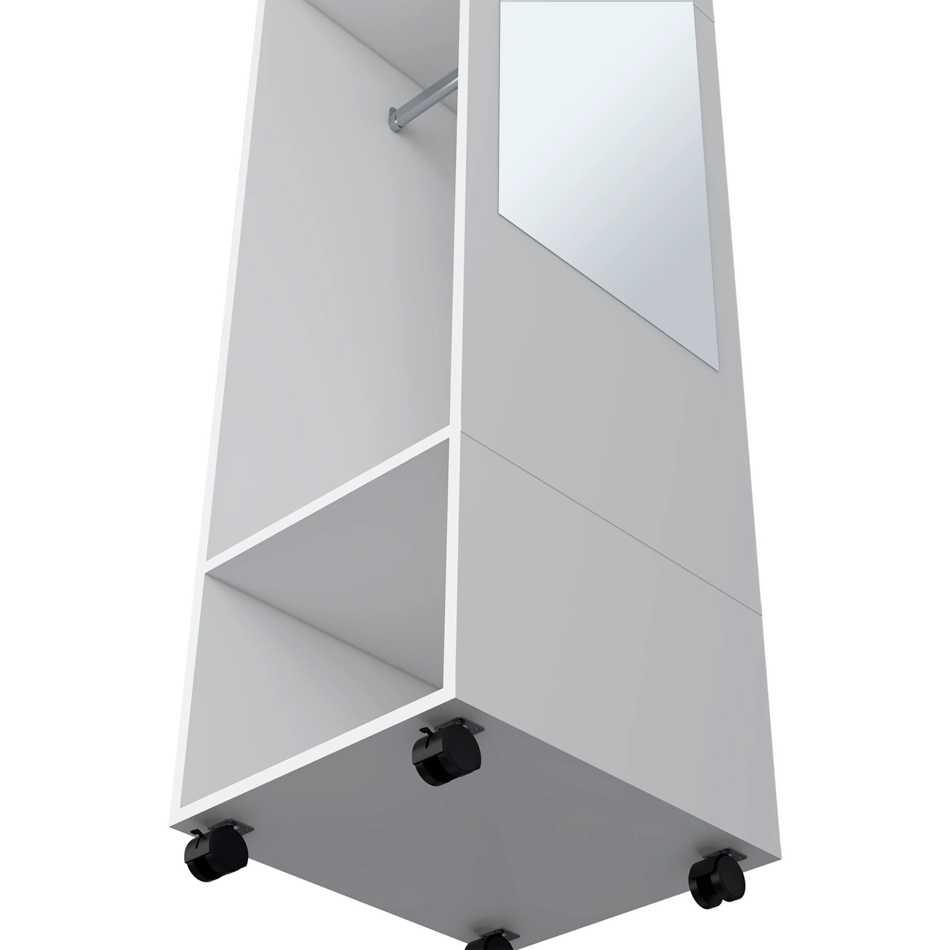 63" White Melamine Dresser - Bedroom Storage