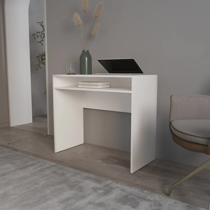 White Desk with Storage