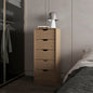 Natural Oak 5-Drawer Dresser for Nurseries and Bedrooms – Modern Space-Saving Storage