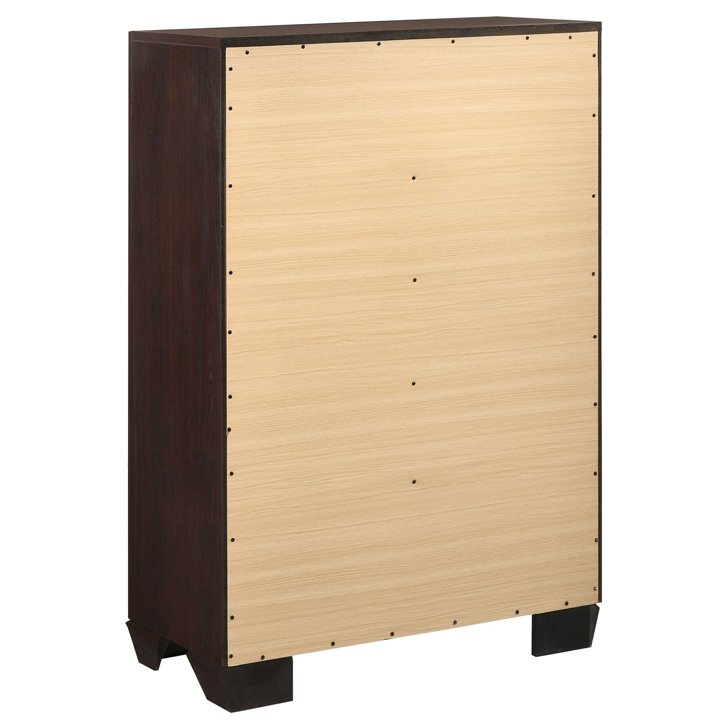 Dark Brown 5-Drawer Dresser - Bedroom Storage