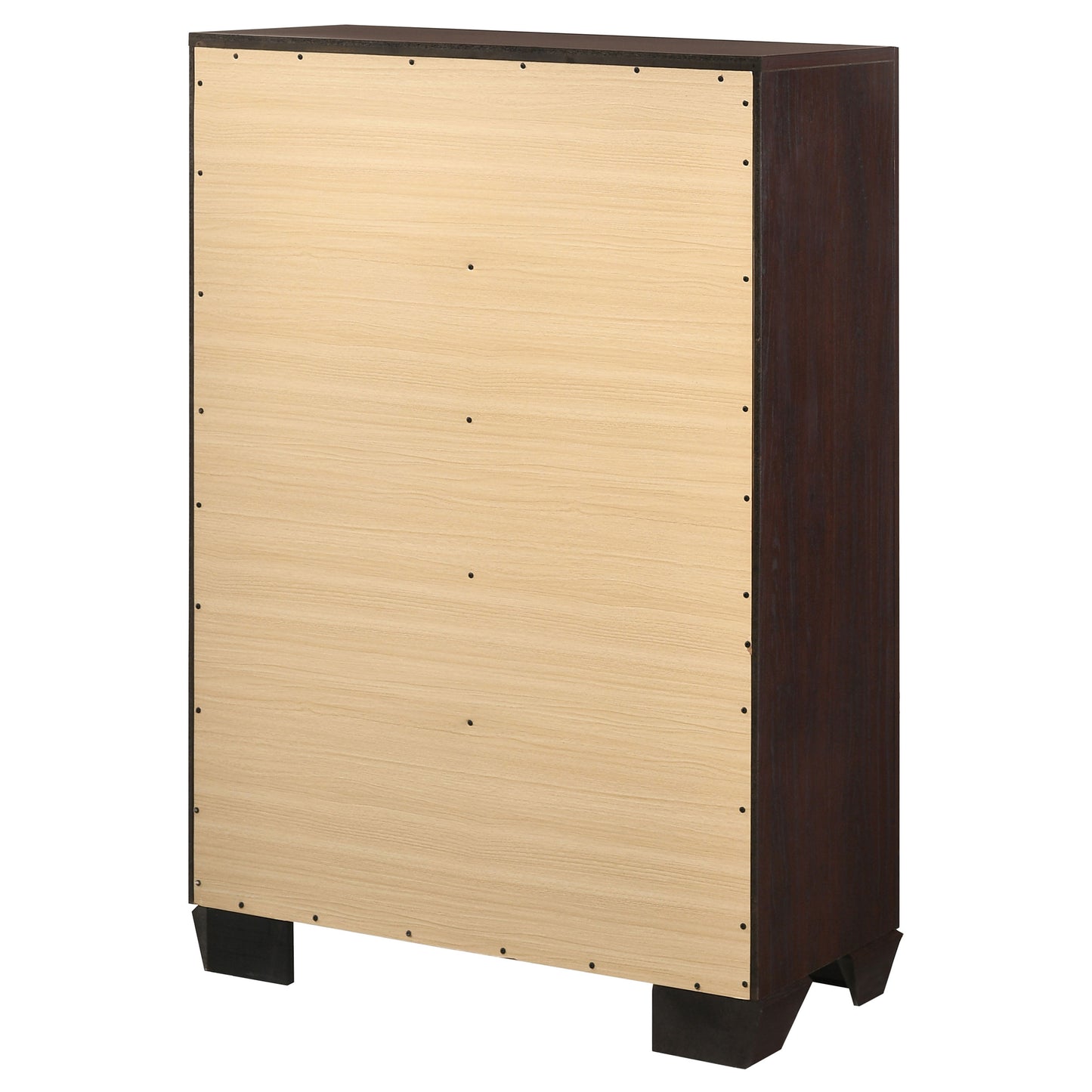 Dark Brown 5-Drawer Dresser - Bedroom Storage