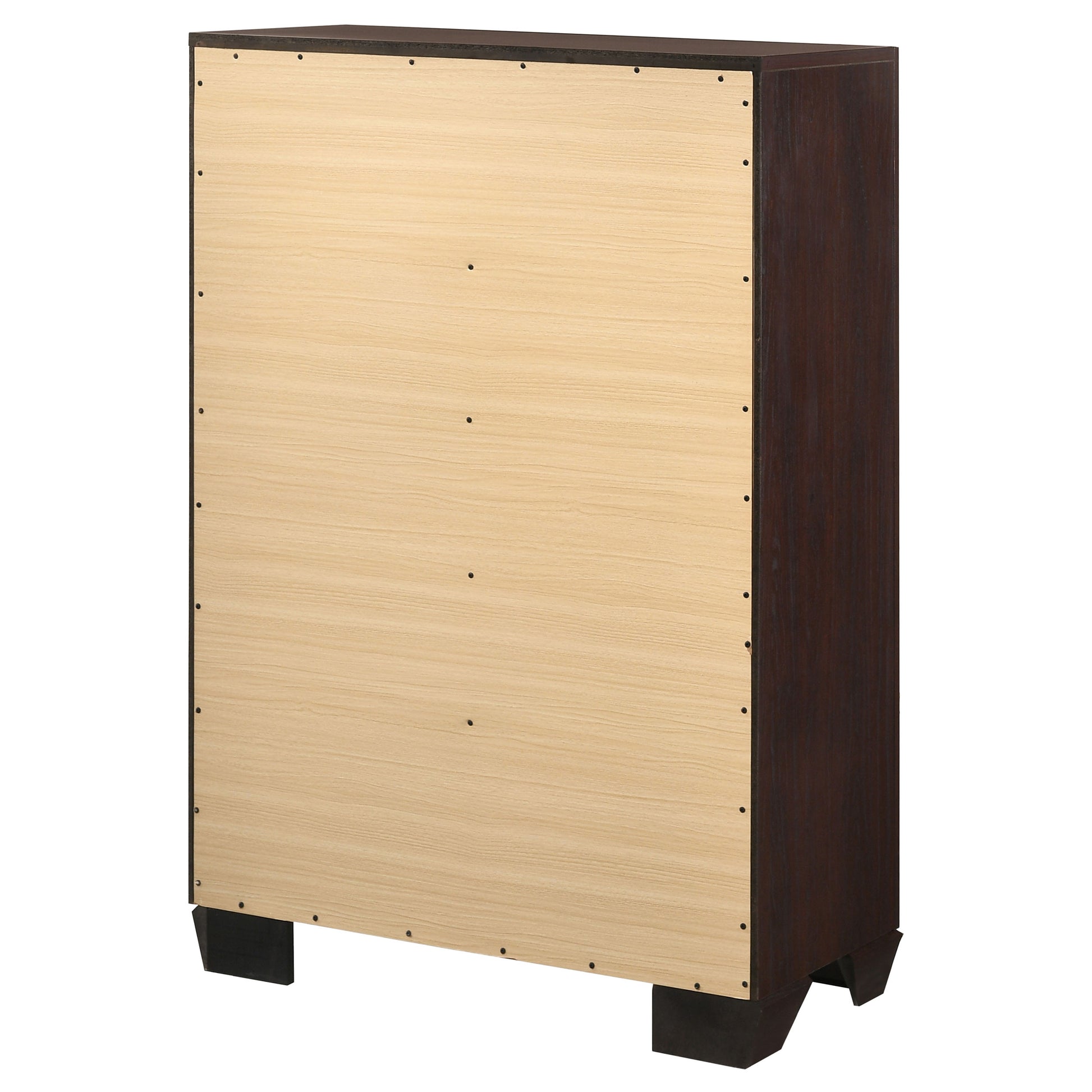 Dark Brown 5-Drawer Dresser - Bedroom Storage