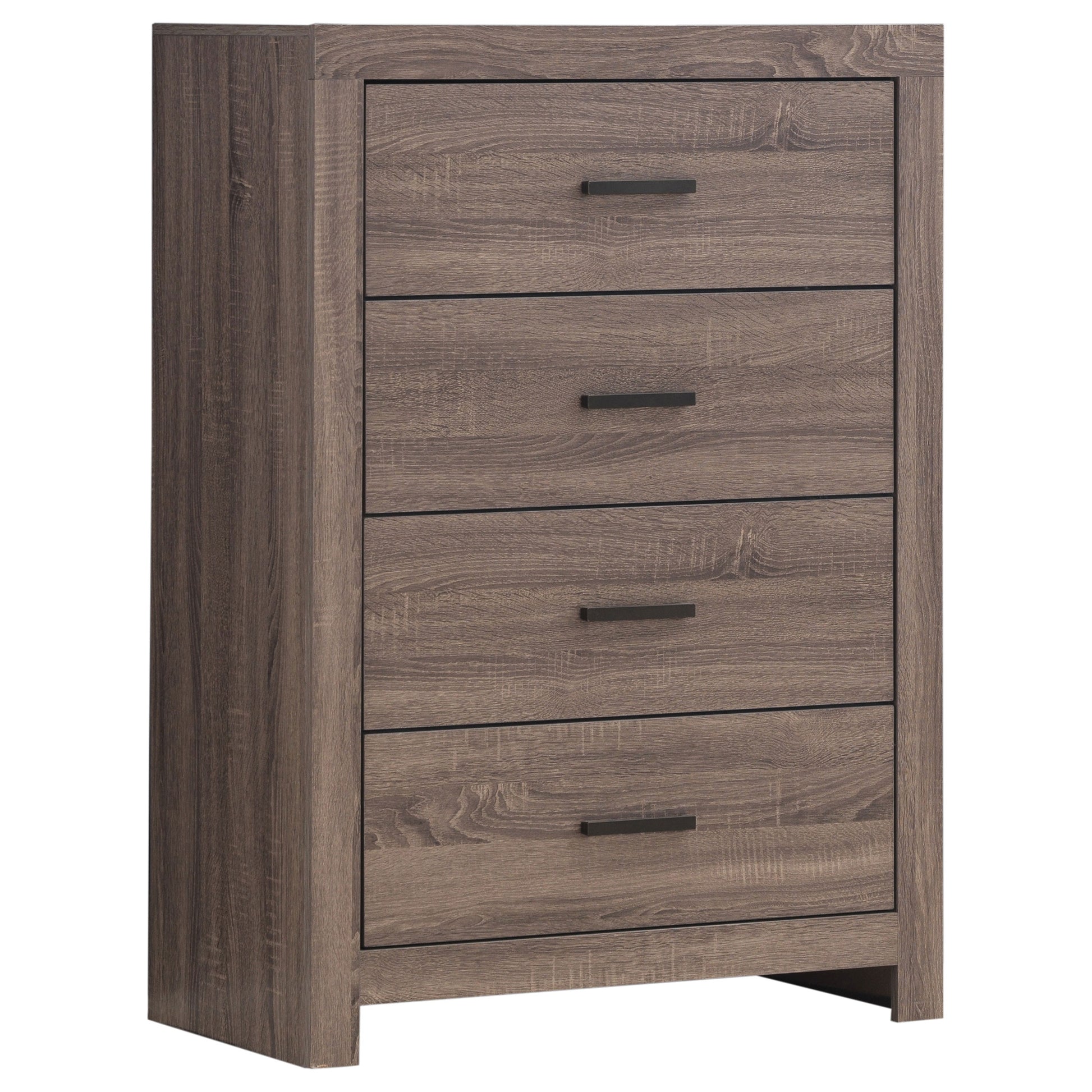 Oak 4-Drawer Dresser - Bedroom Storage
