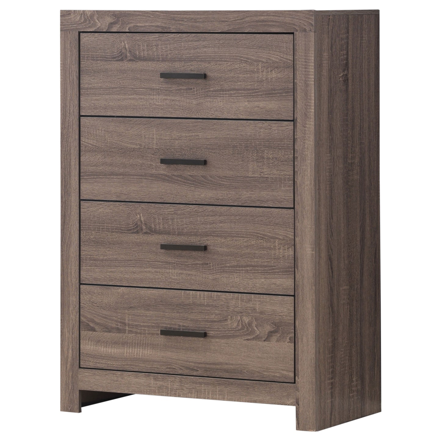 Oak 4-Drawer Dresser - Bedroom Storage