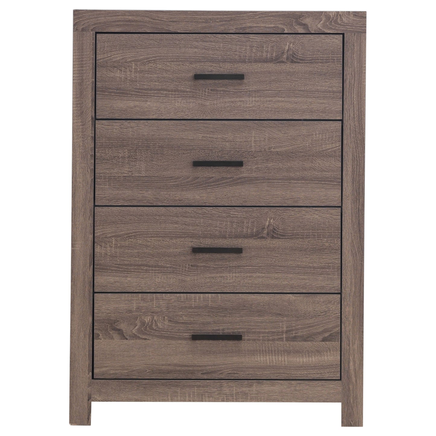 Oak 4-Drawer Dresser - Bedroom Storage