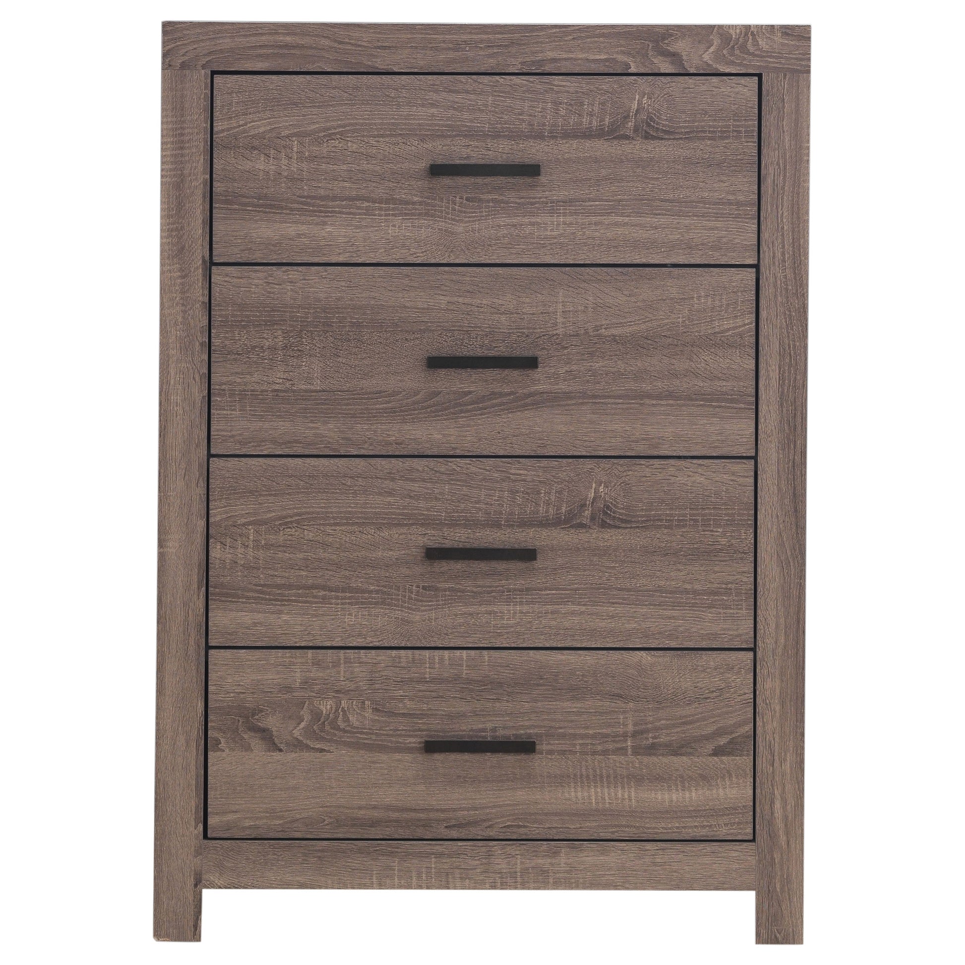 Oak 4-Drawer Dresser - Bedroom Storage