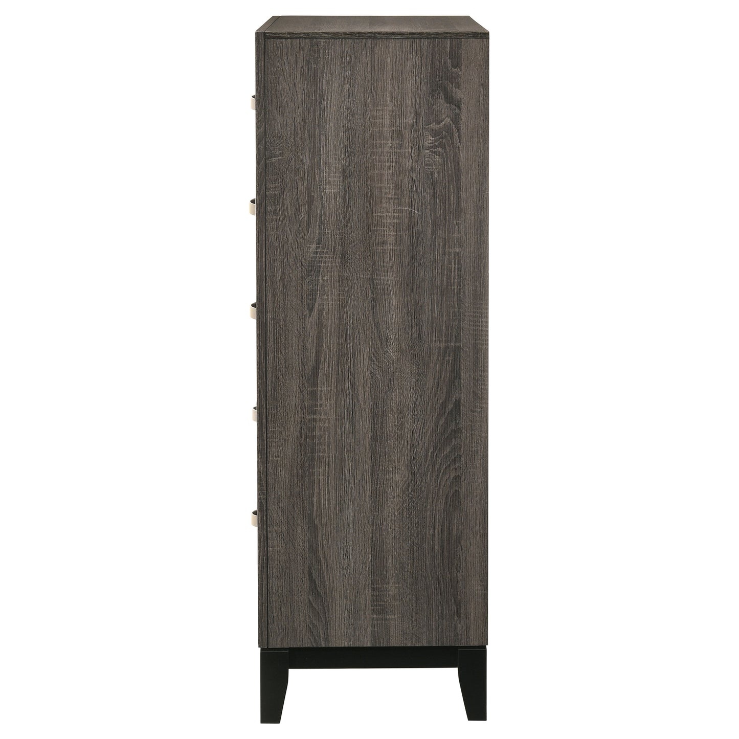 Gregory Grey Oak 5-Drawer Chest - Stylish Bedroom Storage