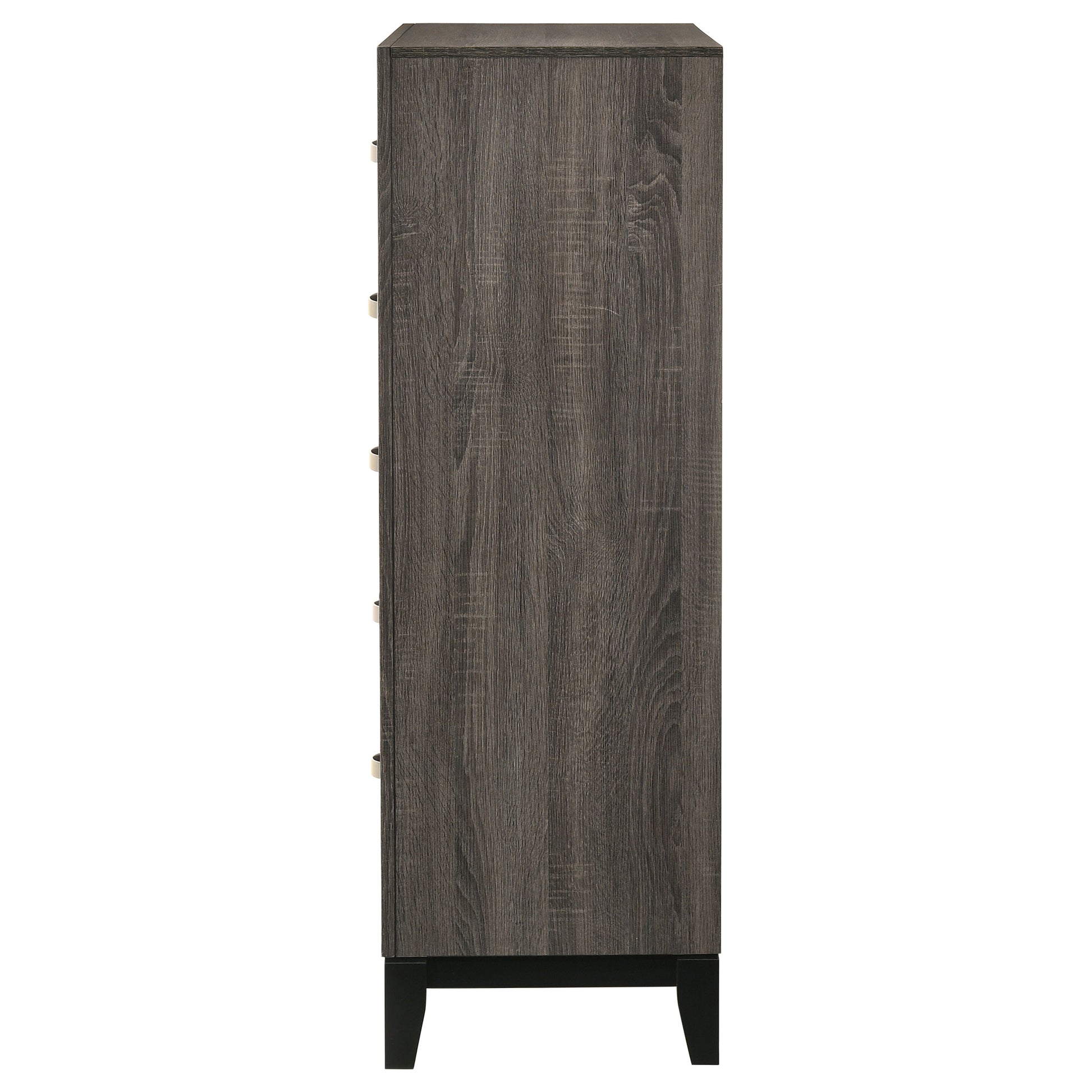 Gregory Grey Oak 5-Drawer Chest - Stylish Bedroom Storage
