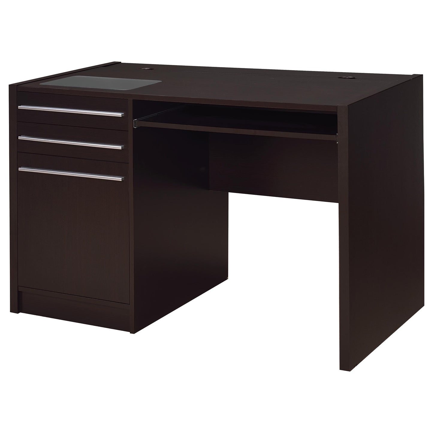 Cappuccino 2-Drawer Computer Desk - Office Desk