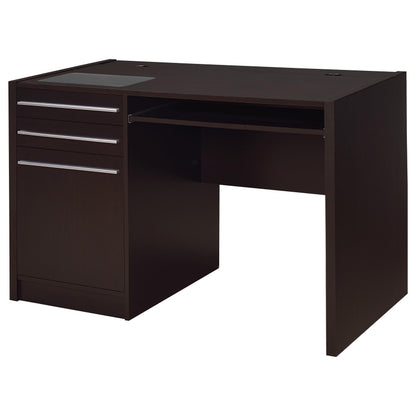 Cappuccino 2-Drawer Computer Desk - Office Desk