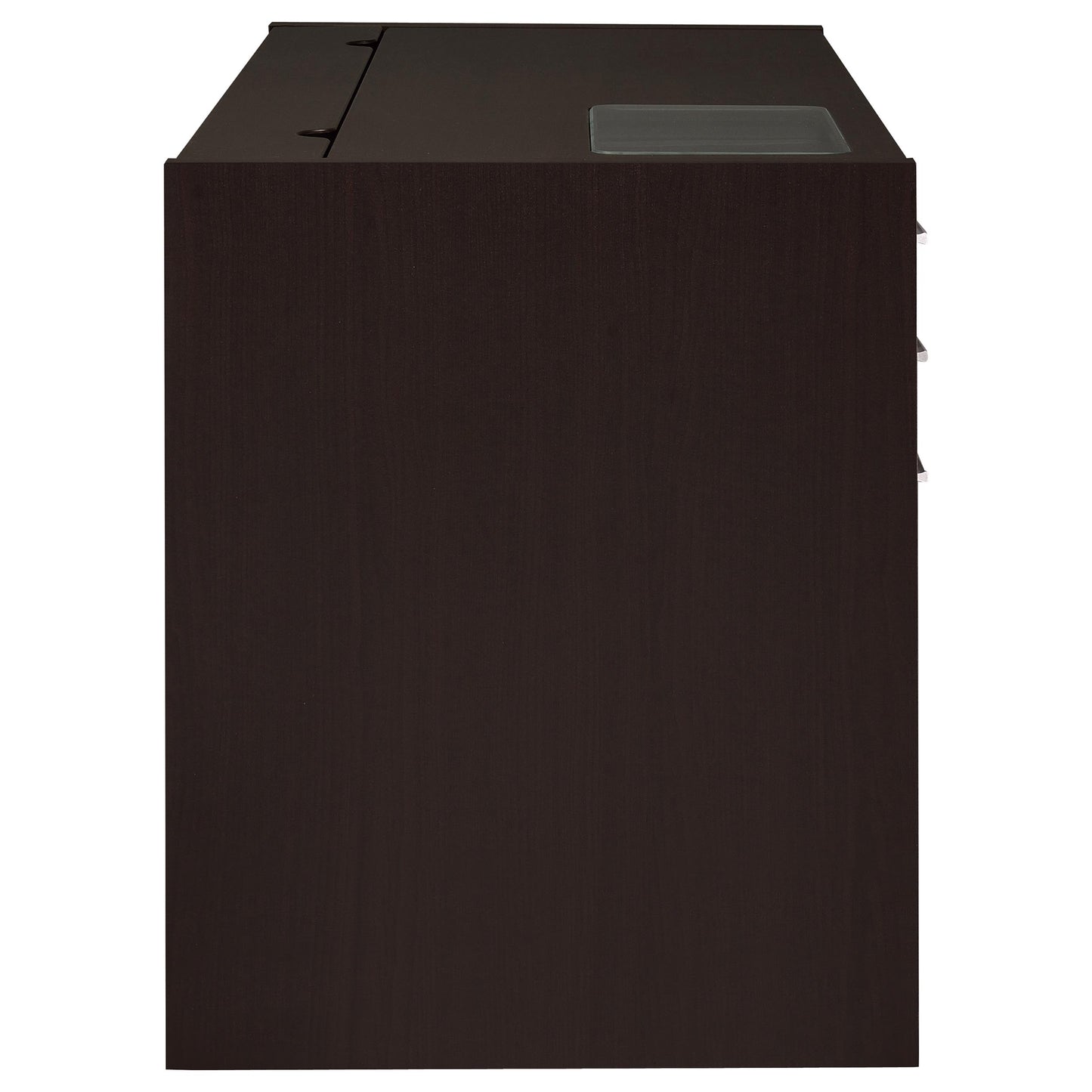 Cappuccino 2-Drawer Computer Desk - Office Desk