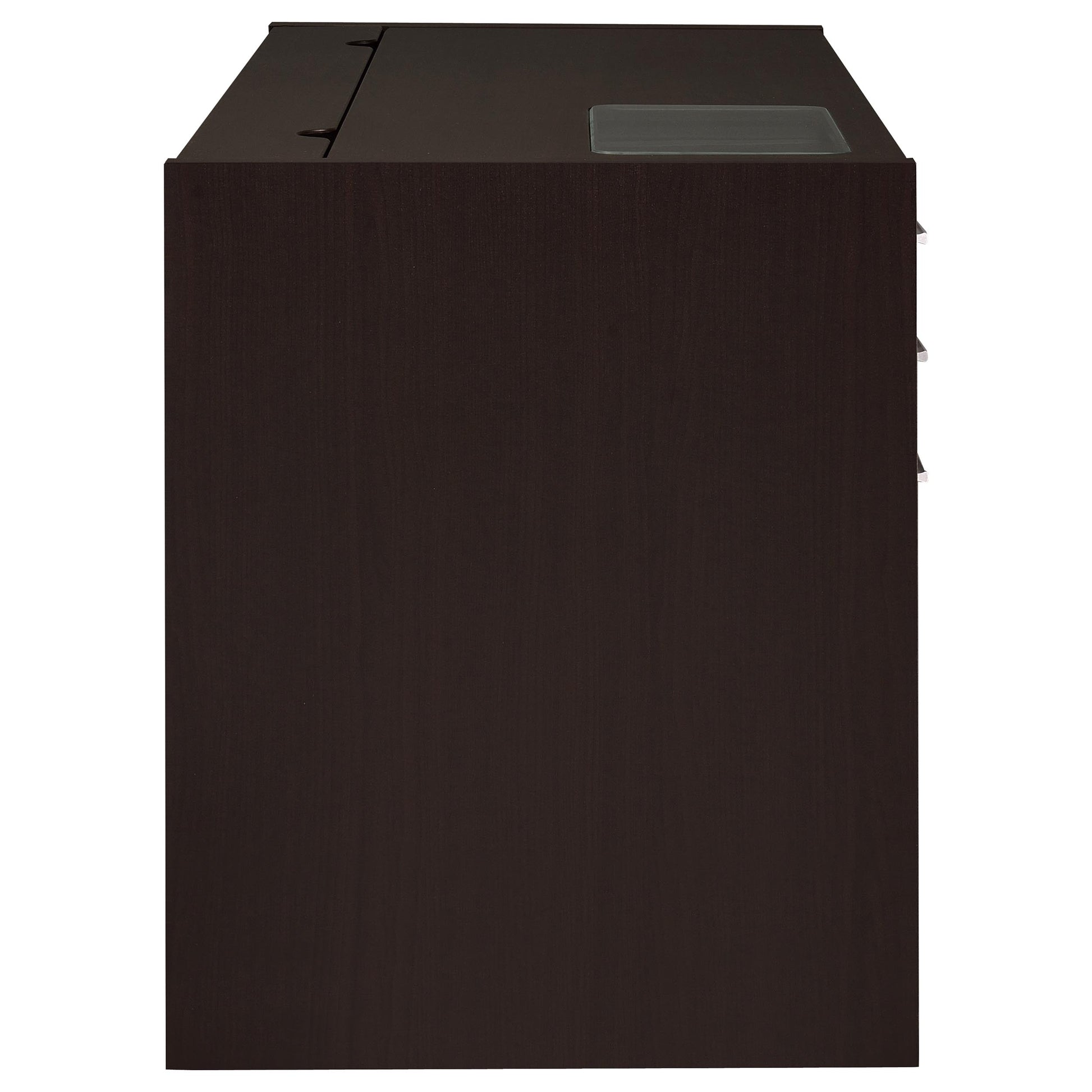 Cappuccino 2-Drawer Computer Desk - Office Desk