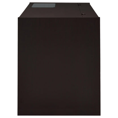 Cappuccino 2-Drawer Computer Desk - Office Desk