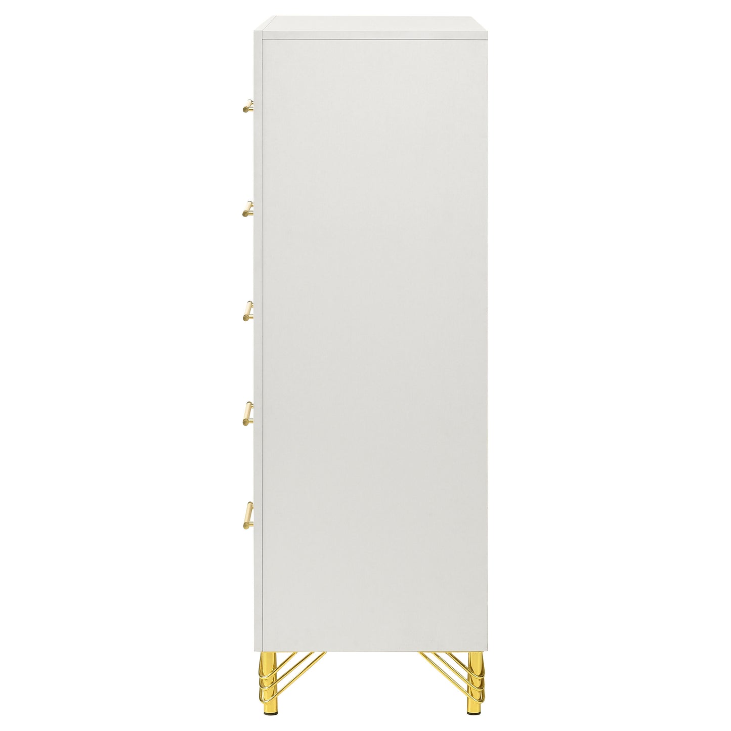 Chesney White 5-Drawer Chest - Classic Bedroom Storage