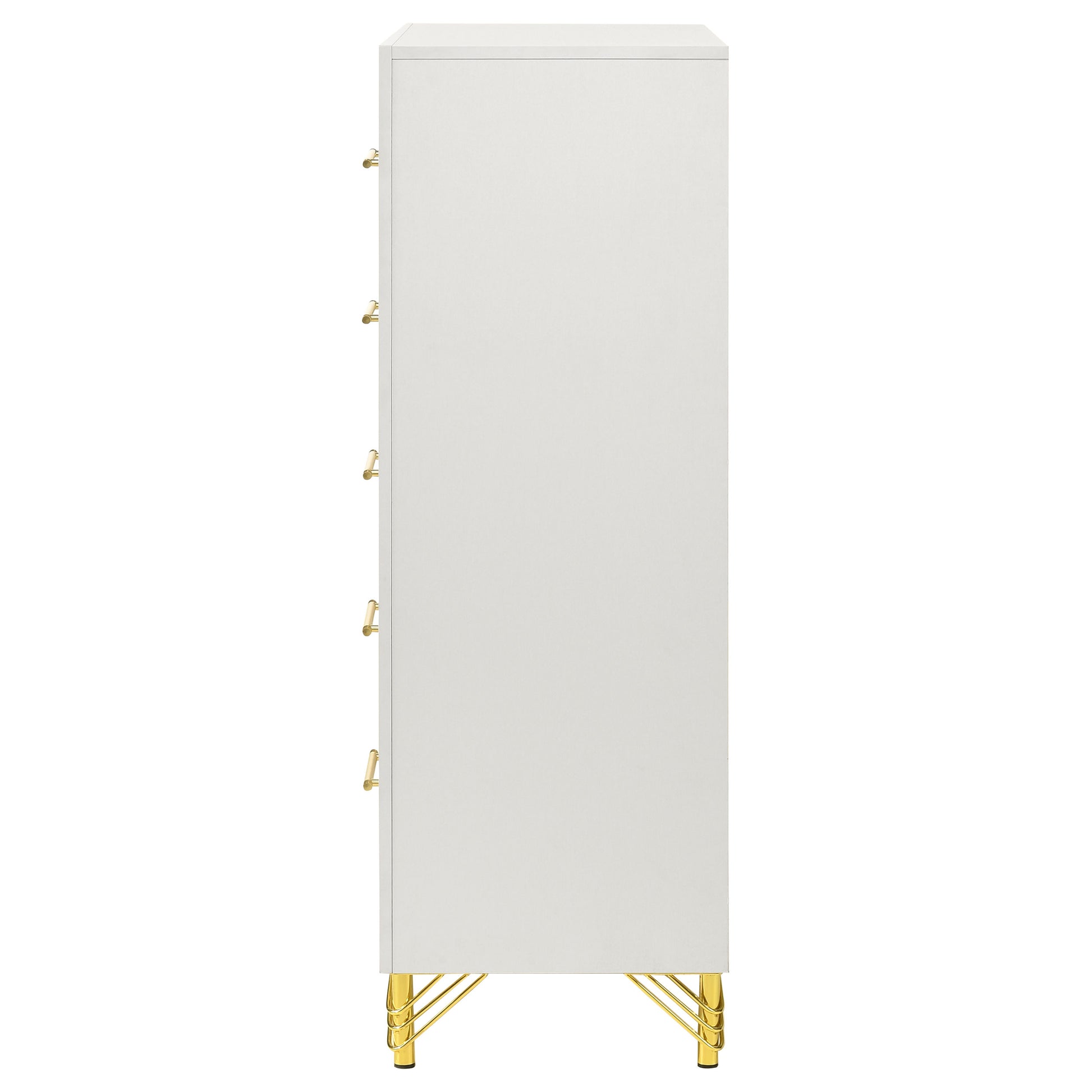 Chesney White 5-Drawer Chest - Classic Bedroom Storage