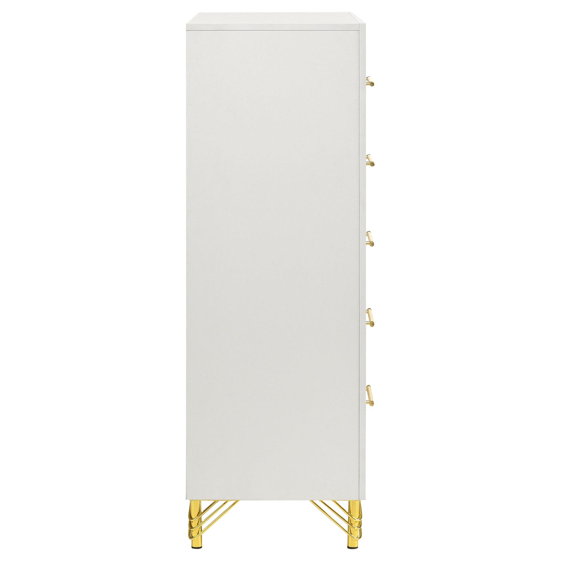 Chesney White 5-Drawer Chest - Classic Bedroom Storage