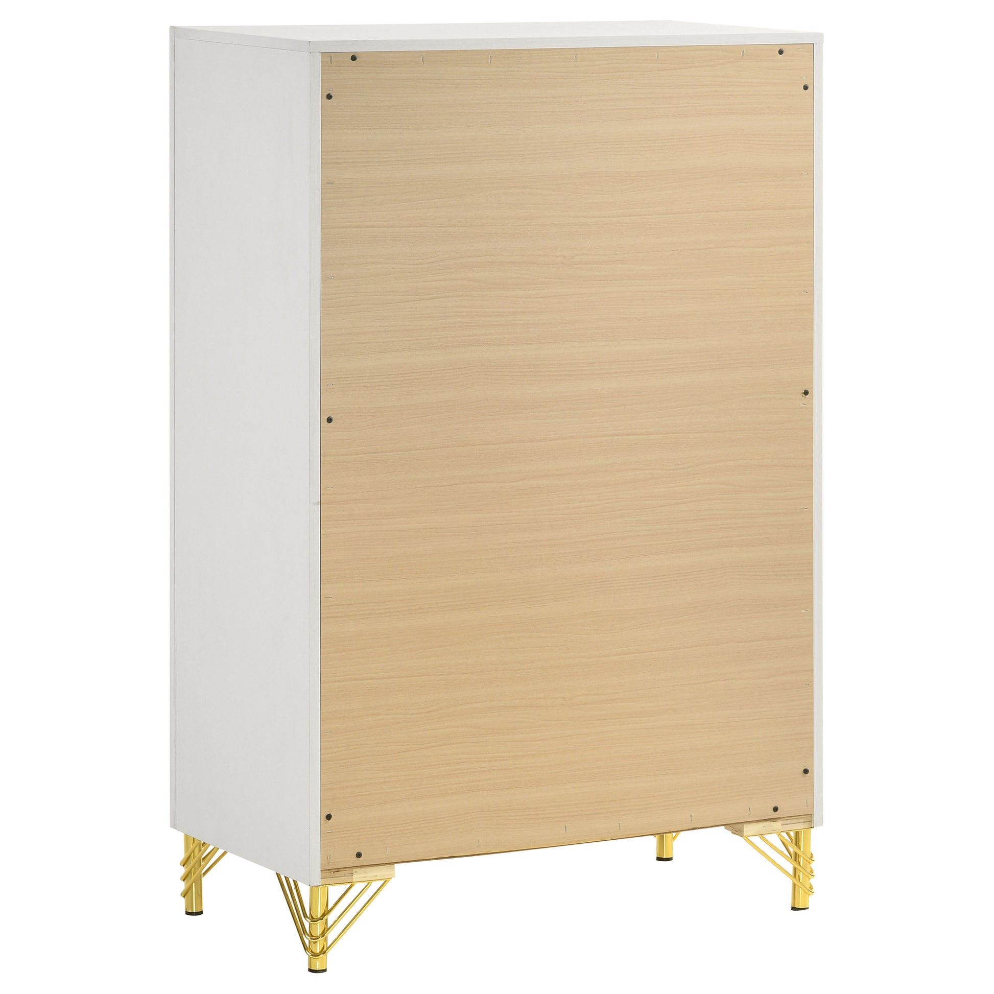 Chesney White 5-Drawer Chest - Classic Bedroom Storage