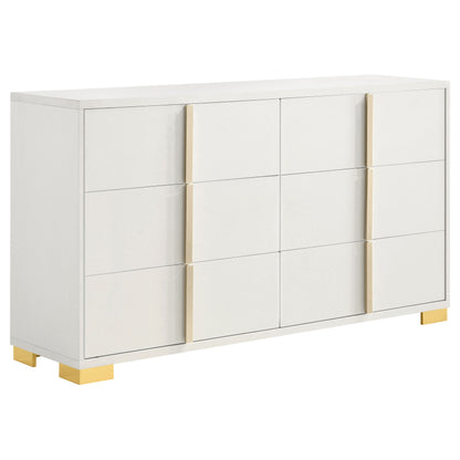 White 6-Drawer Dresser - Contemporary Bedroom Storage