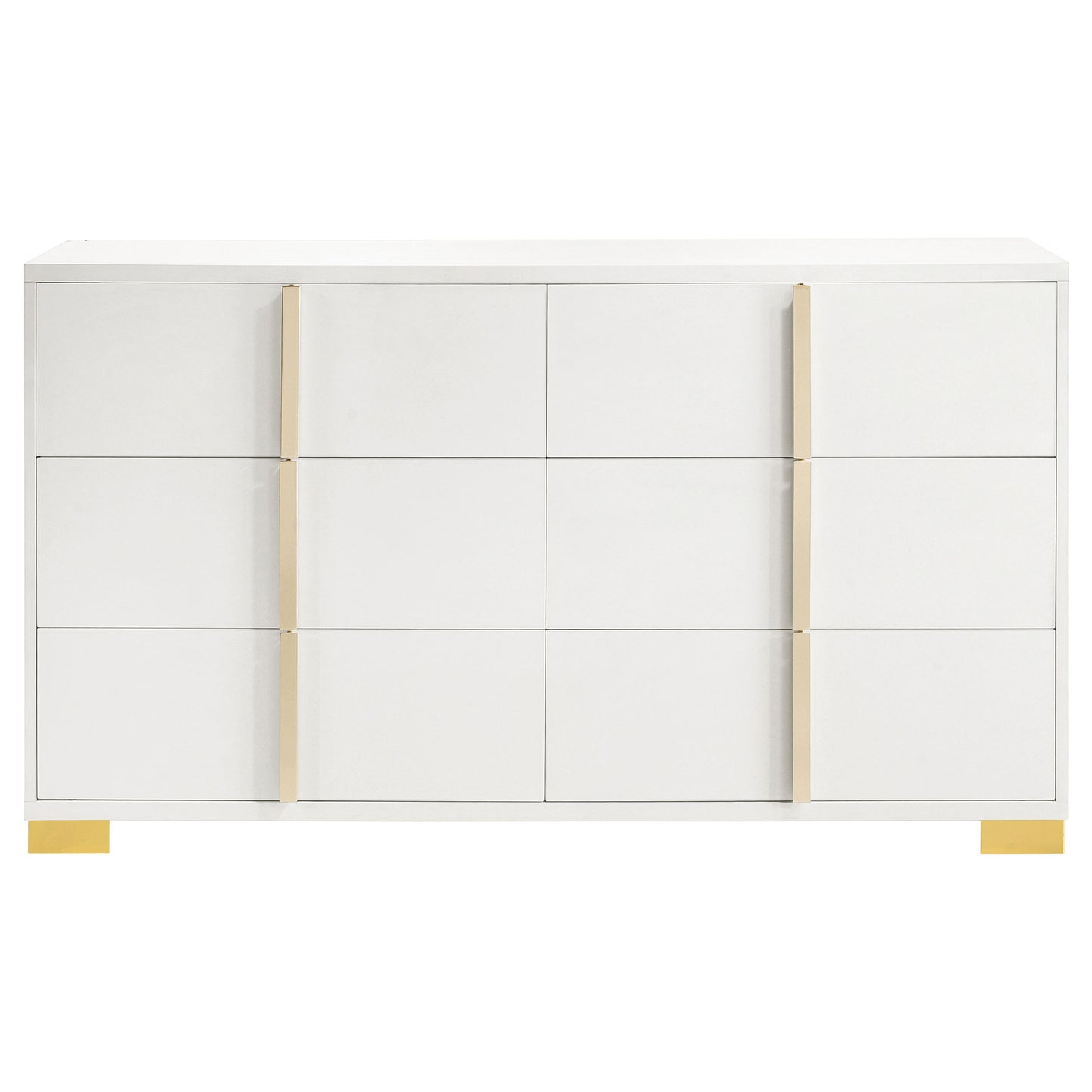 White 6-Drawer Dresser - Contemporary Bedroom Storage