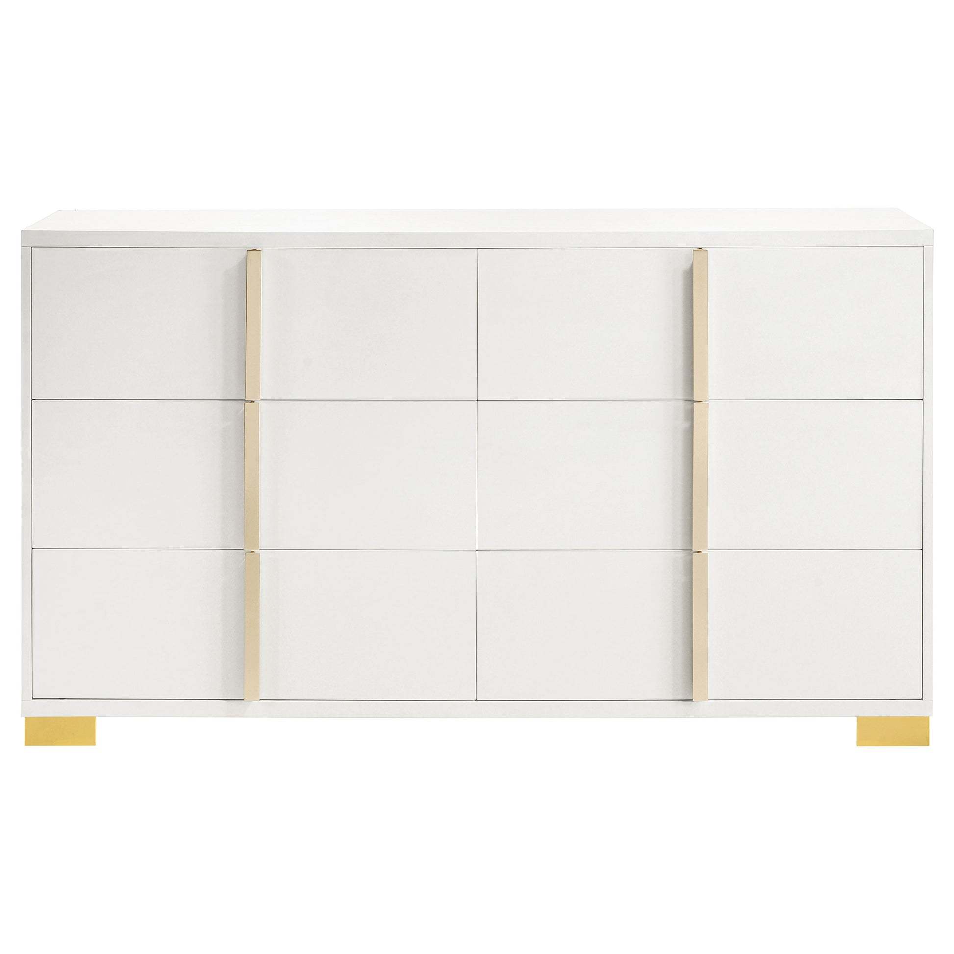 White 6-Drawer Dresser - Contemporary Bedroom Storage