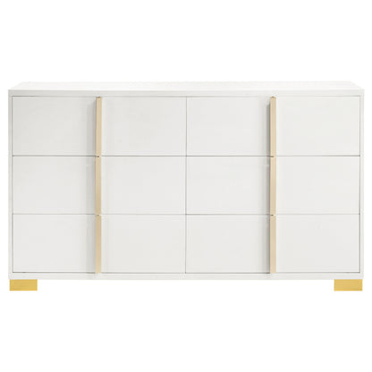 White 6-Drawer Dresser - Contemporary Bedroom Storage