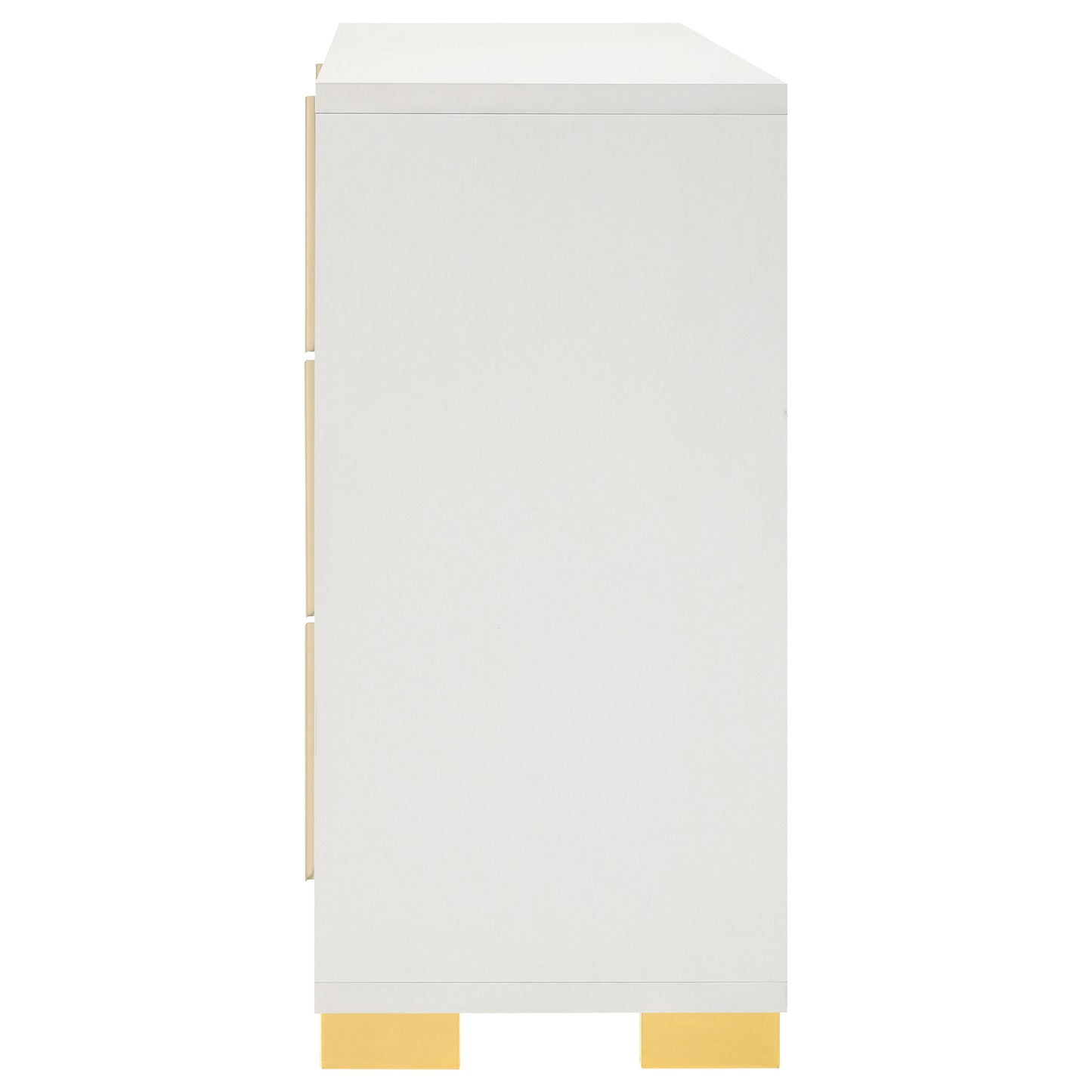 White 6-Drawer Dresser - Contemporary Bedroom Storage