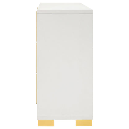 White 6-Drawer Dresser - Contemporary Bedroom Storage