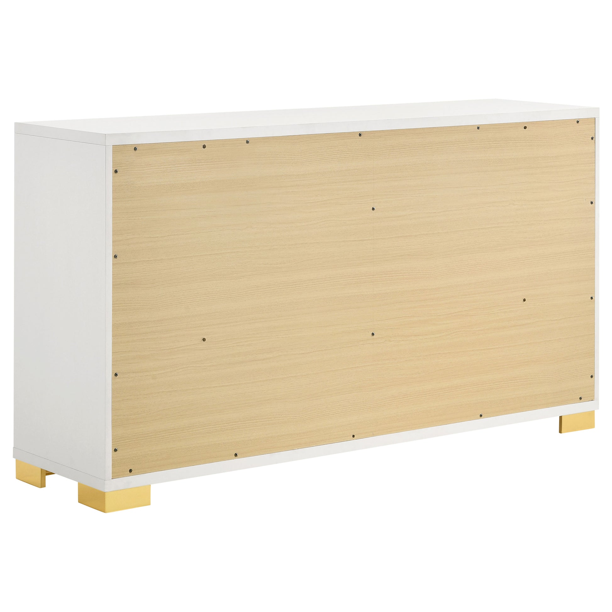 White 6-Drawer Dresser - Contemporary Bedroom Storage