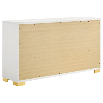 White 6-Drawer Dresser - Contemporary Bedroom Storage