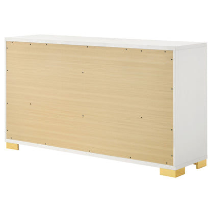 White 6-Drawer Dresser - Contemporary Bedroom Storage