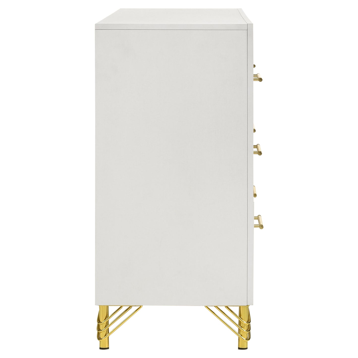 Chesney White 6-Drawer Bedroom Dresser - Classic Storage