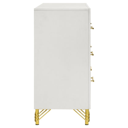 Chesney White 6-Drawer Bedroom Dresser - Classic Storage