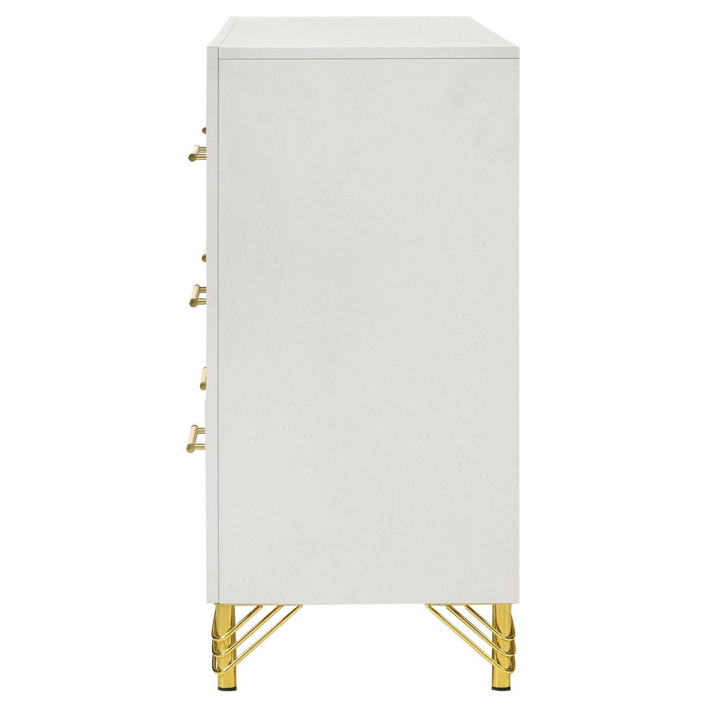 Chesney White 6-Drawer Bedroom Dresser - Classic Storage