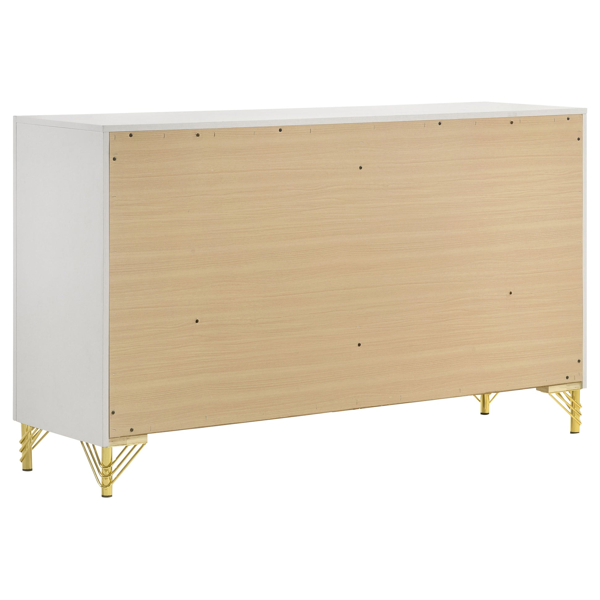 Chesney White 6-Drawer Bedroom Dresser - Classic Storage
