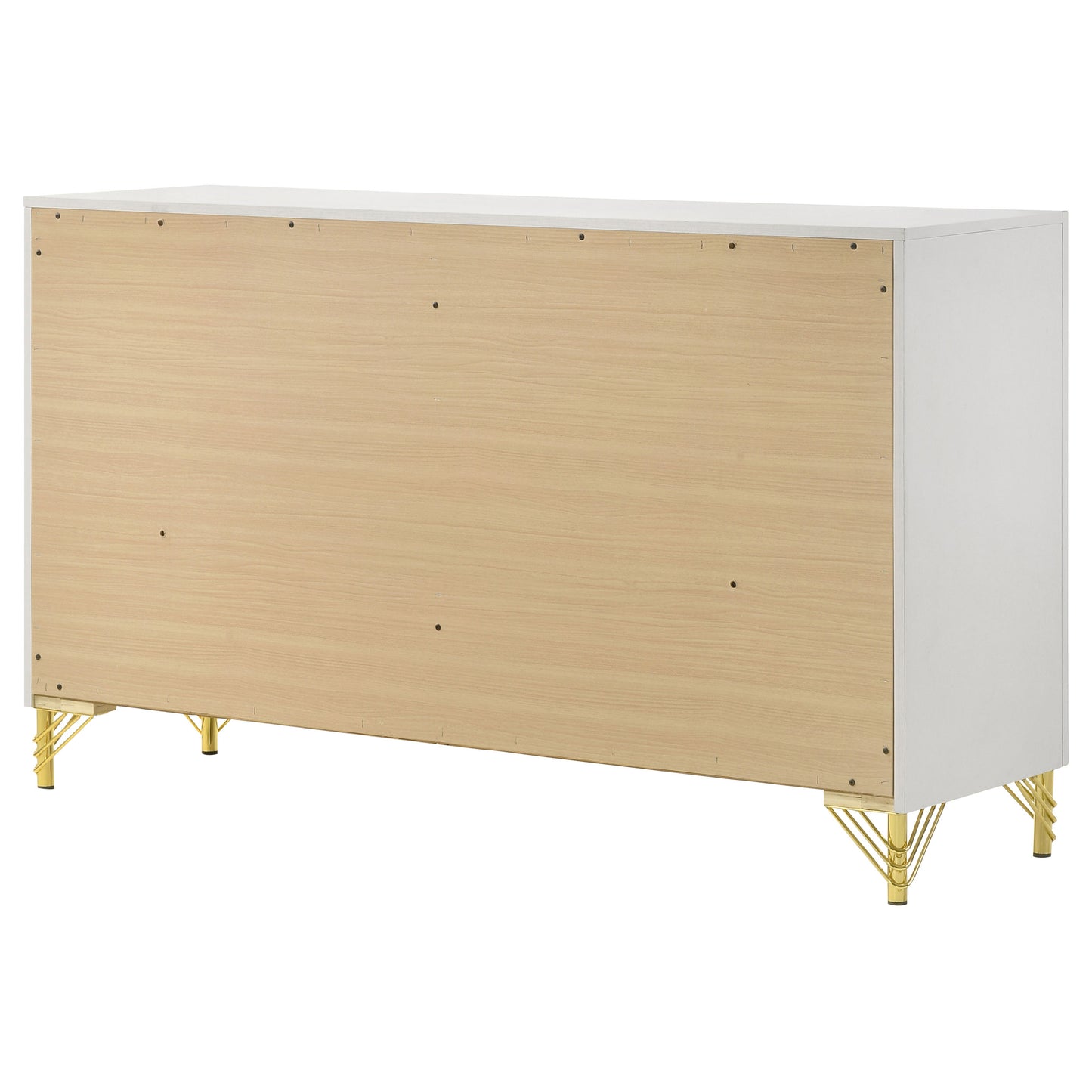 Chesney White 6-Drawer Bedroom Dresser - Classic Storage