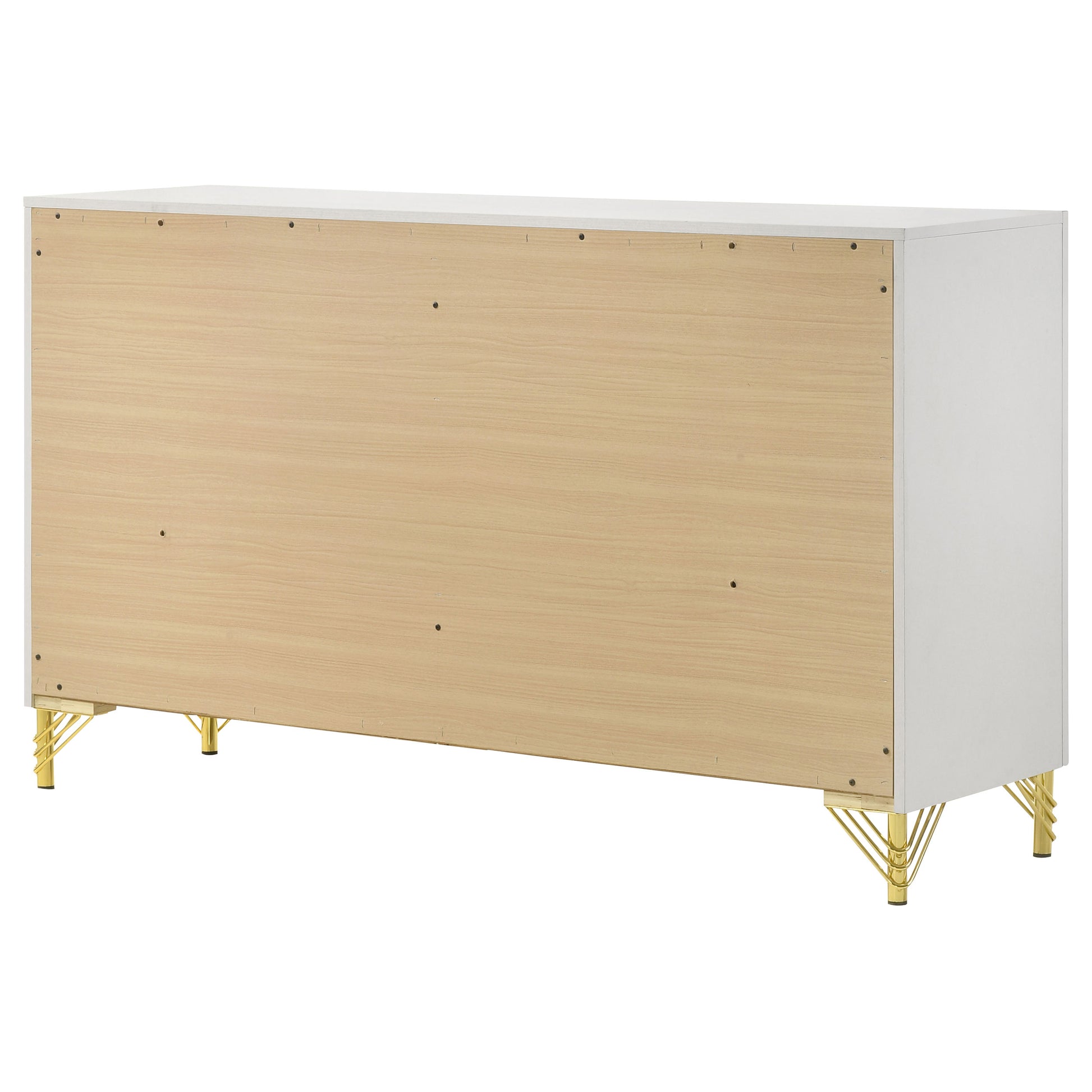Chesney White 6-Drawer Bedroom Dresser - Classic Storage