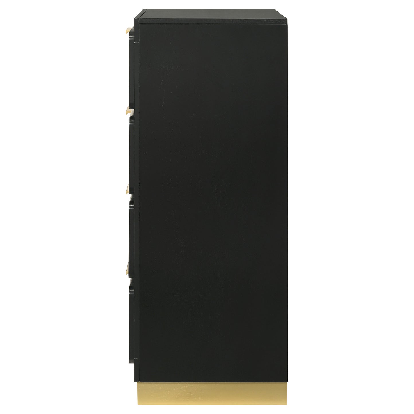 Black 4-Drawer Chest for Bedroom Storage