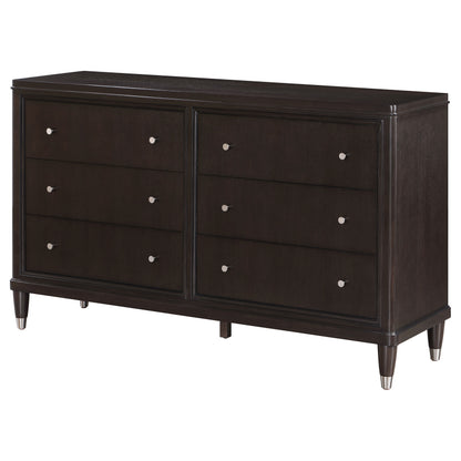 Niguel Brown 6-Drawer Dresser - Bedroom Storage