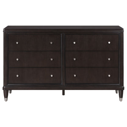 Niguel Brown 6-Drawer Dresser - Bedroom Storage