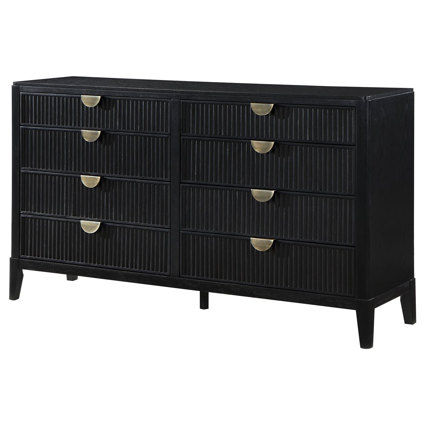 Mason Black 8-Drawer Dresser - Stylish Bedroom Storage
