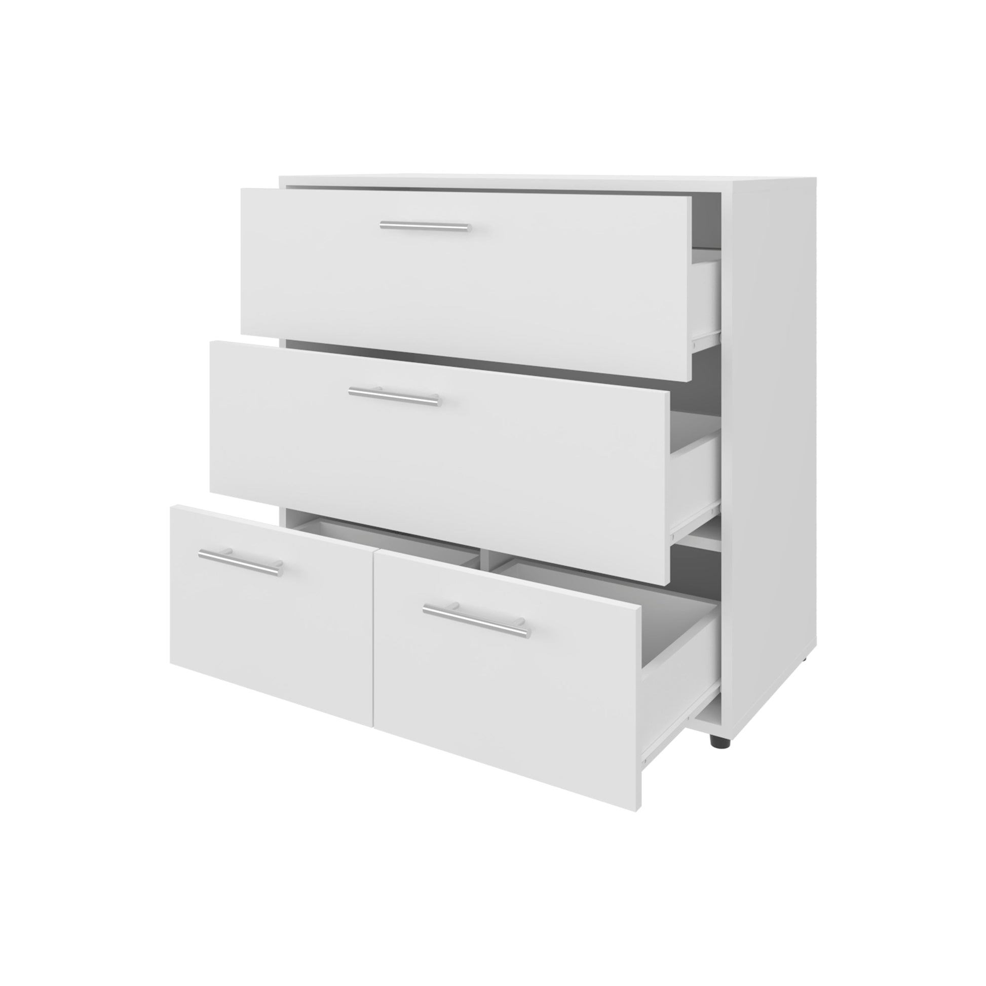 White Bedroom Dresser - 31.5" Wide Storage