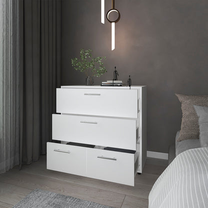 White Bedroom Dresser - 31.5" Wide Storage