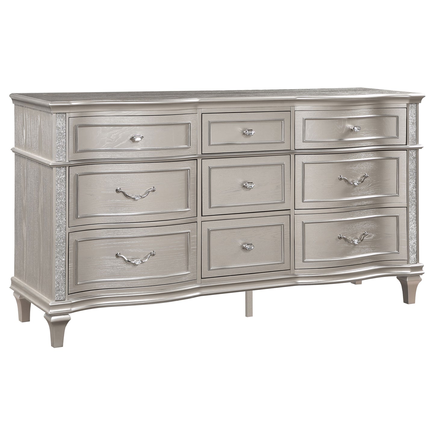 71" Oak Wood Dresser Bedroom Storage