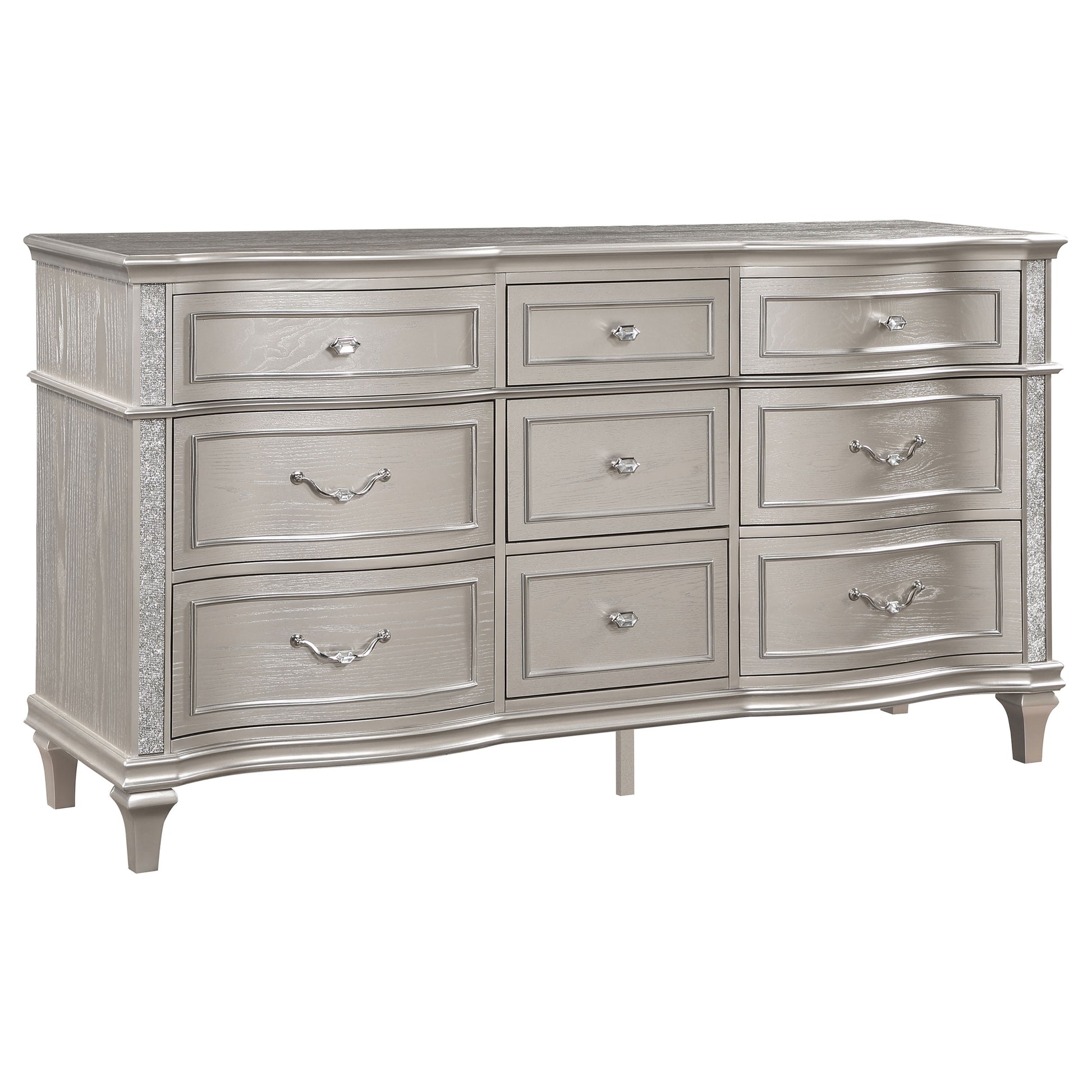 71" Oak Wood Dresser Bedroom Storage