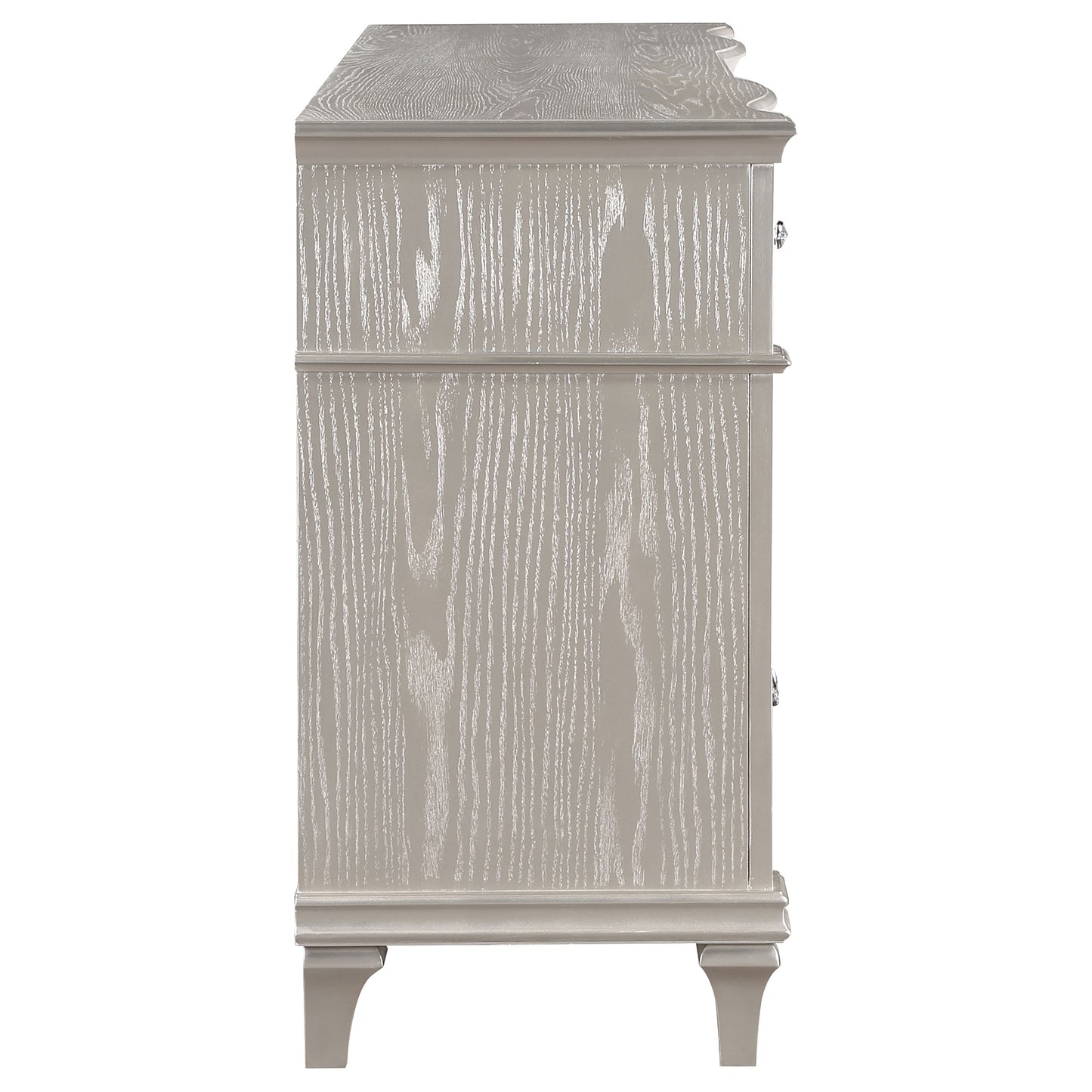 71" Oak Wood Dresser Bedroom Storage