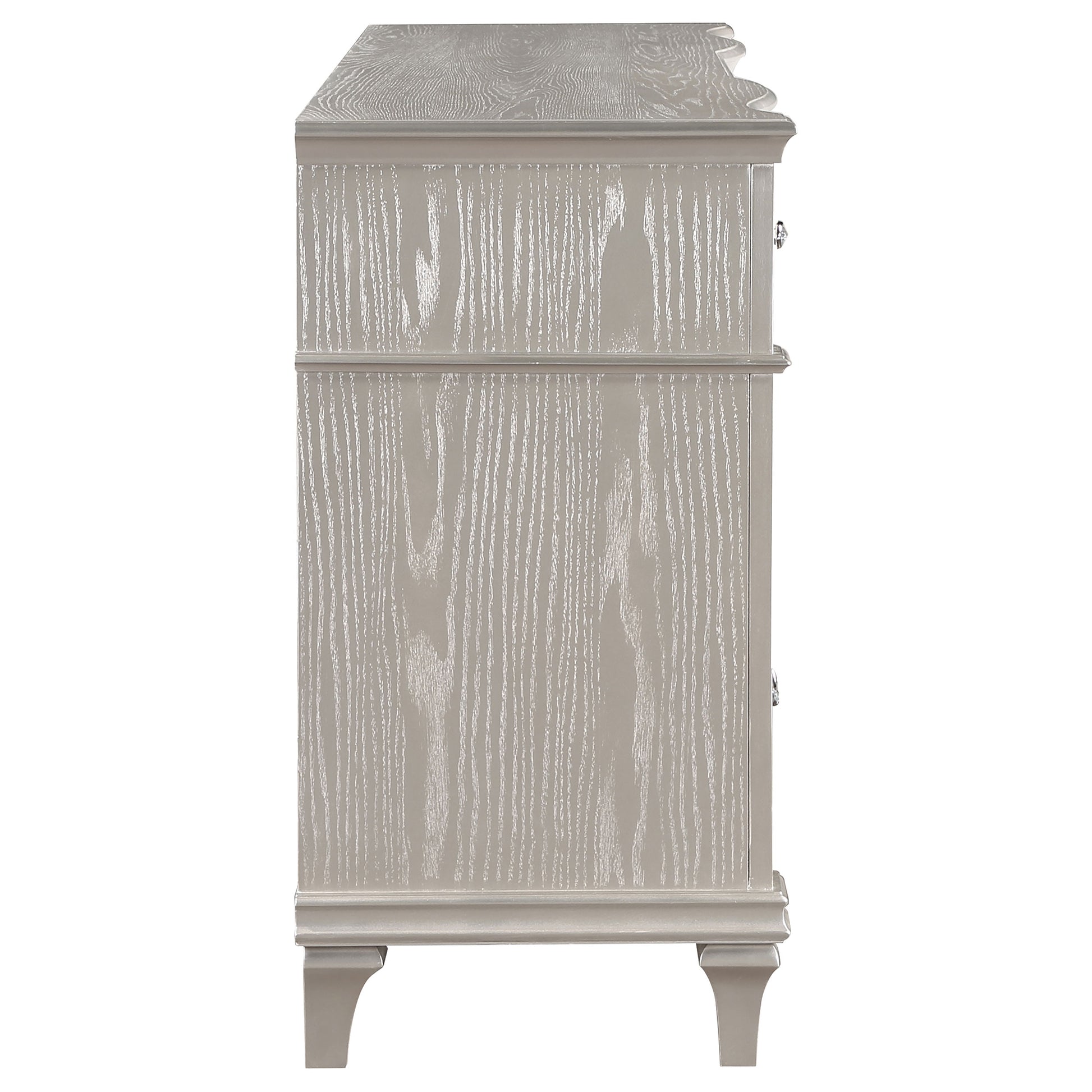 71" Oak Wood Dresser Bedroom Storage